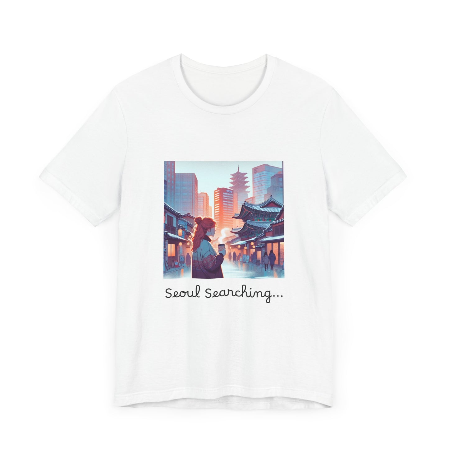 Traveler's Tee - Seoul Searching, Korea, Travel Clothes, Travel tshirts, Travel tee shirts, Travel Sweatshirt, Express Shipping