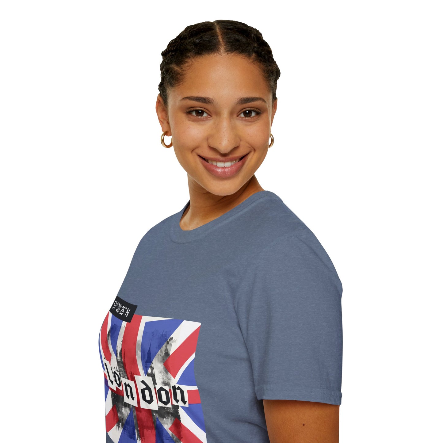 London Flag Unisex T-Shirt, Softstyle Tee, Economy Shipping