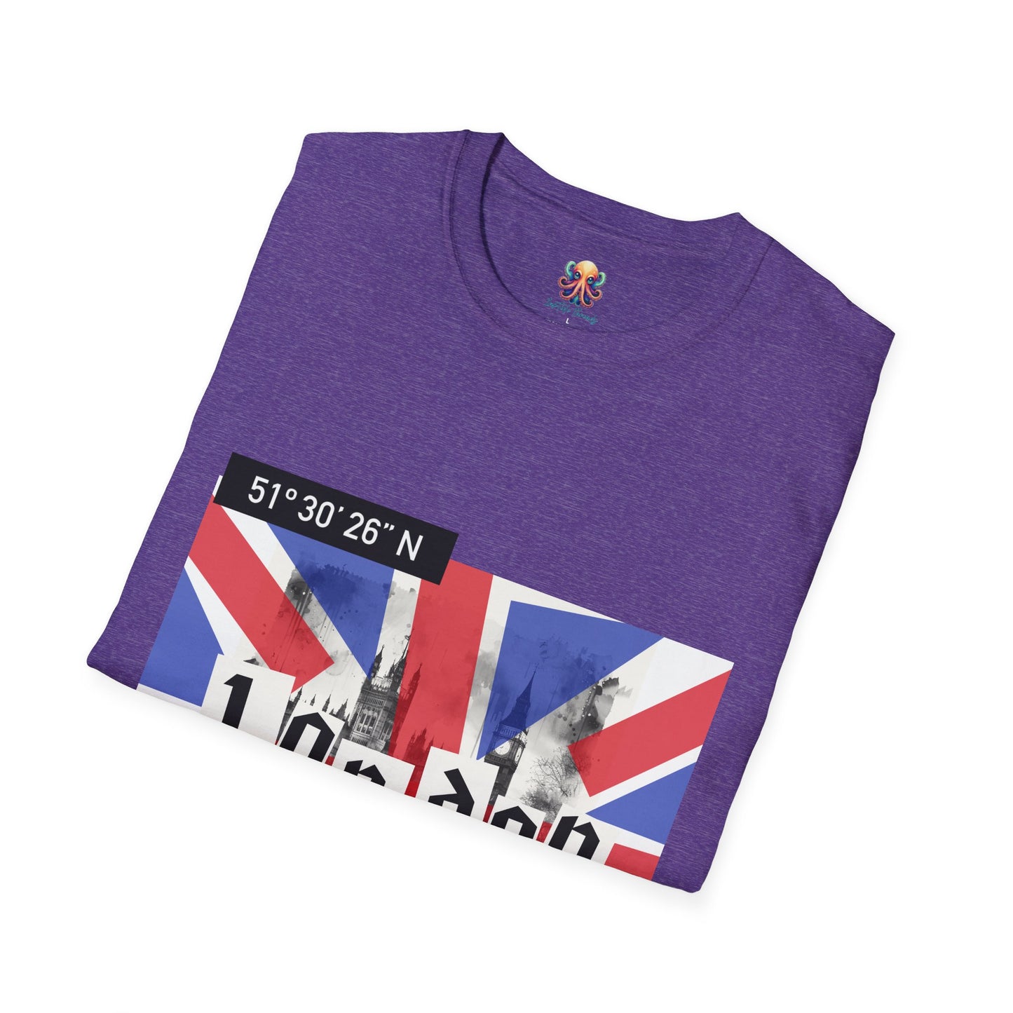 London Flag Unisex T-Shirt, Softstyle Tee, Economy Shipping